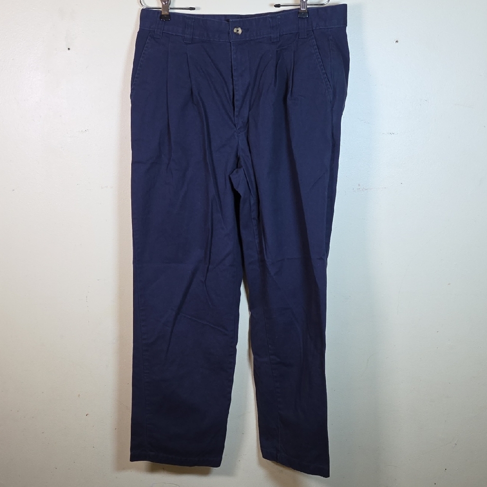 Duck Head Vintage Pleated Front Pants Size 36x30 Actual Fit Size 34x30